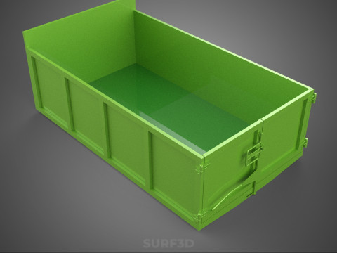 TRUCK BED DUMP BODY BOX CONTAINER BIN CARGO VEHICLE PICKUP CAR 3D 模型