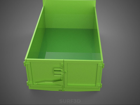TRUCK BED DUMP BODY BOX CONTAINER BIN CARGO VEHICLE PICKUP CAR 3D 模型