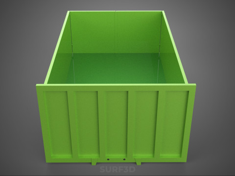 TRUCK BED DUMP BODY BOX CONTAINER BIN CARGO VEHICLE PICKUP CAR 3D 模型
