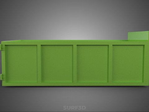 TRUCK BED DUMP BODY BOX CONTAINER BIN CARGO VEHICLE PICKUP CAR 3D 模型