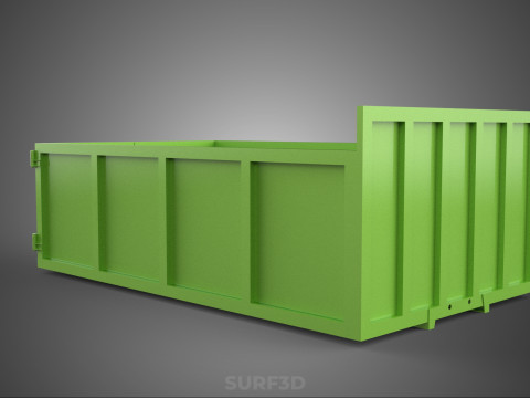 TRUCK BED DUMP BODY BOX CONTAINER BIN CARGO VEHICLE PICKUP CAR 3D 模型