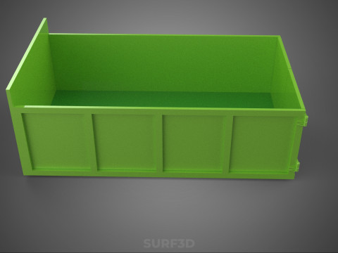 TRUCK BED DUMP BODY BOX CONTAINER BIN CARGO VEHICLE PICKUP CAR 3D 模型