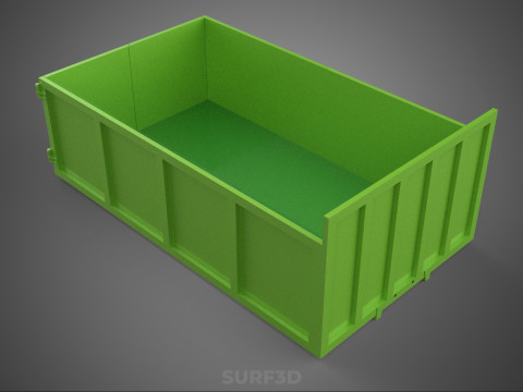 TRUCK BED DUMP BODY BOX CONTAINER BIN CARGO VEHICLE PICKUP CAR 3D 模型