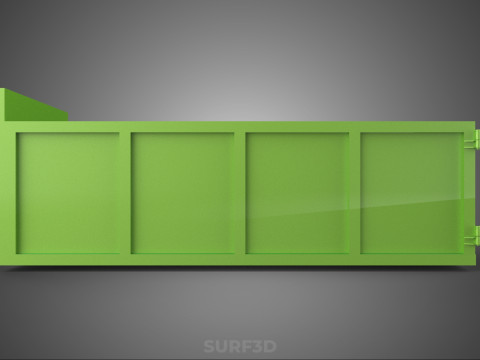 TRUCK BED DUMP BODY BOX CONTAINER BIN CARGO VEHICLE PICKUP CAR 3D 模型