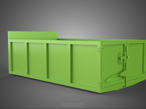 TRUCK BED DUMP BODY BOX CONTAINER BIN CARGO VEHICLE PICKUP CAR 3D 模型