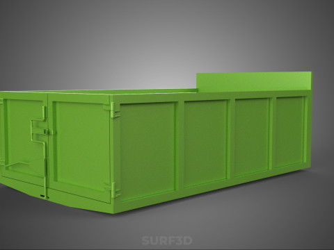 TRUCK BED DUMP BODY BOX CONTAINER BIN CARGO VEHICLE PICKUP CAR 3D 模型