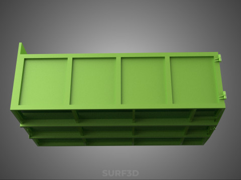TRUCK BED DUMP BODY BOX CONTAINER BIN CARGO VEHICLE PICKUP CAR 3D 模型