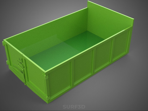 TRUCK BED DUMP BODY BOX CONTAINER BIN CARGO VEHICLE PICKUP CAR 3D 模型