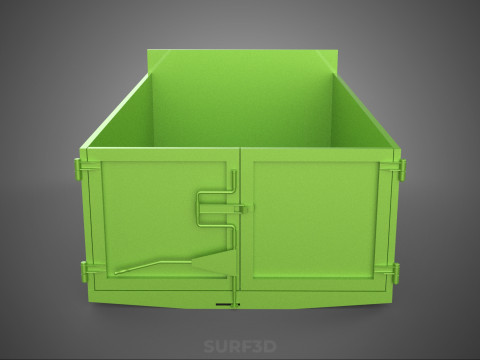 TRUCK BED DUMP BODY BOX CONTAINER BIN CARGO VEHICLE PICKUP CAR 3D 模型