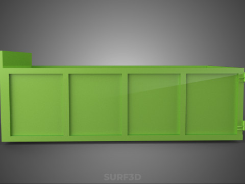 TRUCK BED DUMP BODY BOX CONTAINER BIN CARGO VEHICLE PICKUP CAR 3D 模型