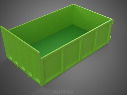 TRUCK BED DUMP BODY BOX CONTAINER BIN CARGO VEHICLE PICKUP CAR 3D 模型