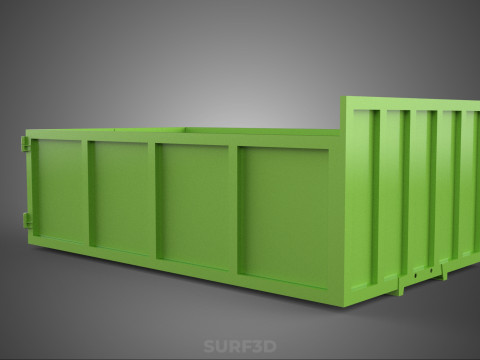TRUCK BED DUMP BODY BOX CONTAINER BIN CARGO VEHICLE PICKUP CAR 3D 模型