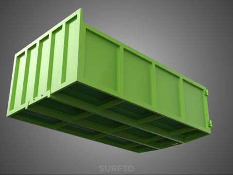 TRUCK BED DUMP BODY BOX CONTAINER BIN CARGO VEHICLE PICKUP CAR 3D 模型