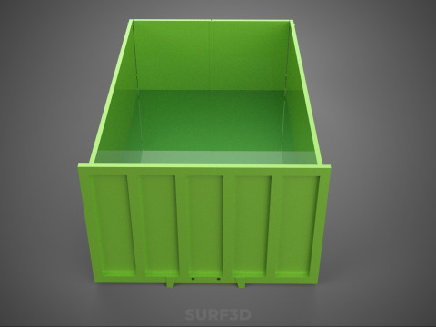 TRUCK BED DUMP BODY BOX CONTAINER BIN CARGO VEHICLE PICKUP CAR 3D 模型