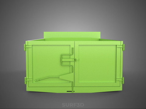 TRUCK BED DUMP BODY BOX CONTAINER BIN CARGO VEHICLE PICKUP CAR 3D 模型