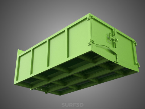 TRUCK BED DUMP BODY BOX CONTAINER BIN CARGO VEHICLE PICKUP CAR 3D 模型