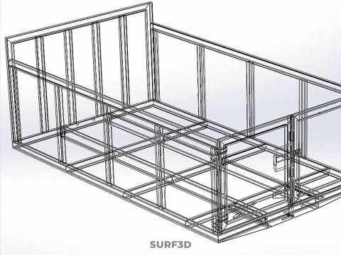 ГРУЗОВИК КРОВАТЬ САМОСВАЛЬНЫЙ КУЗОВ КУЗОВ КОНТЕЙНЕР БУНКЕР ГРУЗОВОЙ АВТОМОБИЛЬ ПИКАП АВТОМОБИЛЬ 3D Модель