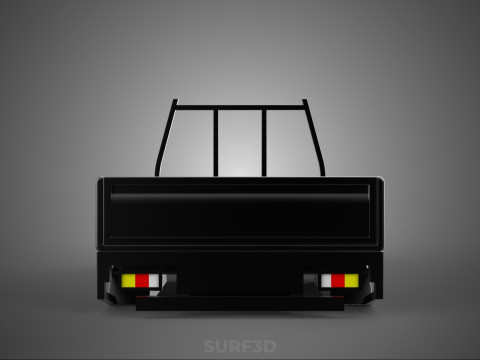 PICKUP TRUCK BED FLATBED CARGO TRAY PICK UP FLAT DECK BAKKIE UTE 3D मॉडल