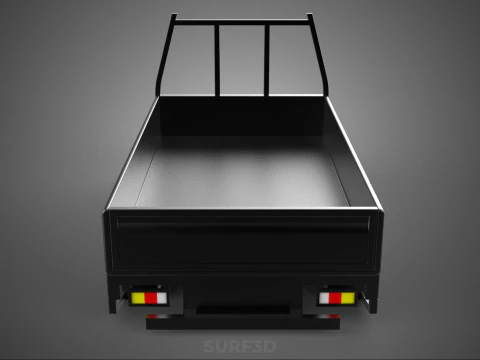 FLATDECK PICKUP TRUCK BED HEADBOARD STRUCTURE FRAME HEAD RACK 3D Model