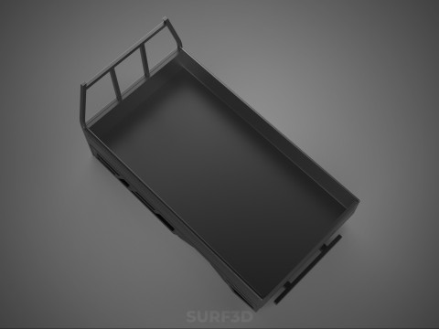 FLATDECK PICKUP TRUCK BED HEADBOARD STRUCTURE FRAME HEAD RACK 3D Model