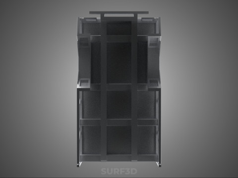 BAKKIE UTE PICKUP TRUCK FLAT BED CHASSIS BACK TRAY HEADBOARD VAN 3D Модель