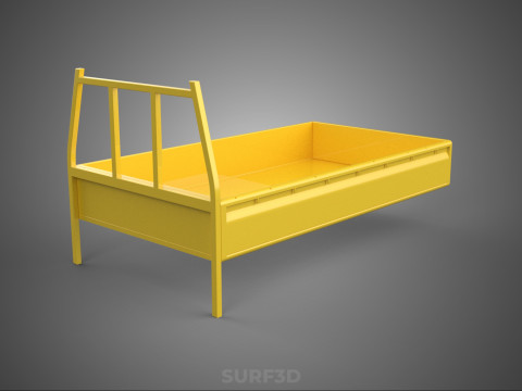 PICKUP TRUCK CARGO BED PLATFORM FRAME HEADBOARD BACK TRAY RACK 3D 모델