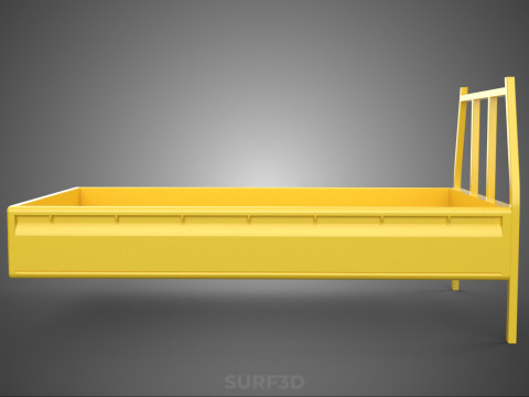 PICKUP TRUCK CARGO BED PLATFORM FRAME HEADBOARD BACK TRAY RACK 3D Modell