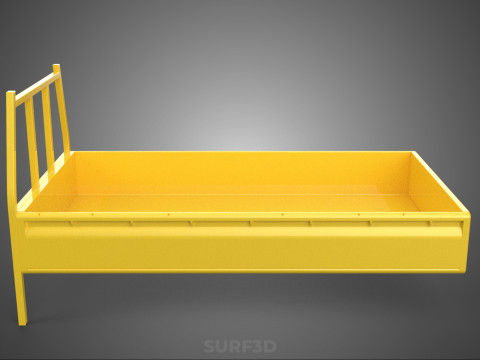 PICKUP TRUCK CARGO BED PLATFORM FRAME HEADBOARD BACK TRAY RACK 3D Modell