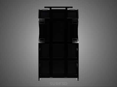 CAGE ENCLOSURE PICKUP FLAT DECK TRUCK CARGO BED FRAME REAR BODY 3D 模型