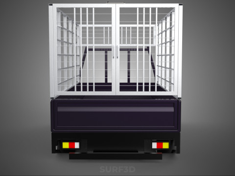 CAGE ENCLOSURE PICKUP FLAT DECK TRUCK CARGO BED FRAME REAR BODY 3D 模型