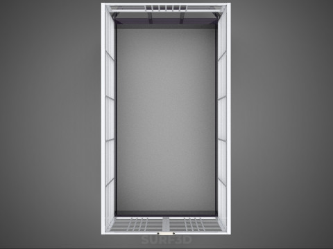 CAGE ENCLOSURE PICKUP FLAT DECK TRUCK CARGO BED FRAME REAR BODY 3D 模型