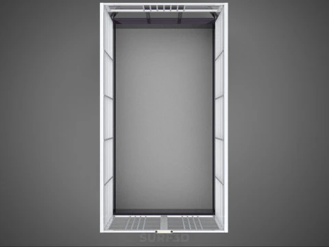 CAGE ENCLOSURE PICKUP FLAT DECK TRUCK CARGO BED FRAME REAR BODY 3D Model