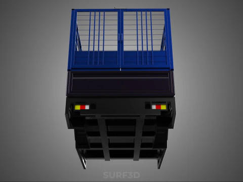 ANIMAL ENCLOSURE CAGE LIVESTOCK CATTLE COW PICKUP CAR TRUCK PEN 3D Model