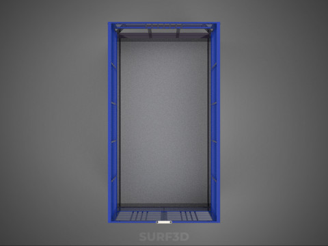 ANIMAL ENCLOSURE CAGE LIVESTOCK CATTLE COW PICKUP CAR TRUCK PEN 3D Model