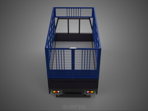 ANIMAL ENCLOSURE CAGE LIVESTOCK CATTLE COW PICKUP CAR TRUCK PEN 3D Model