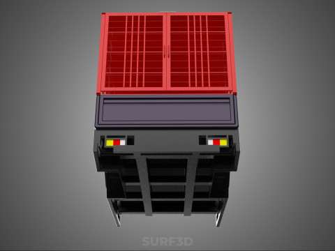 POULTRY CHICKENS CARRIER RACK FENCE CAGE CARGO TRUCK PICKUP CAR 3D Model