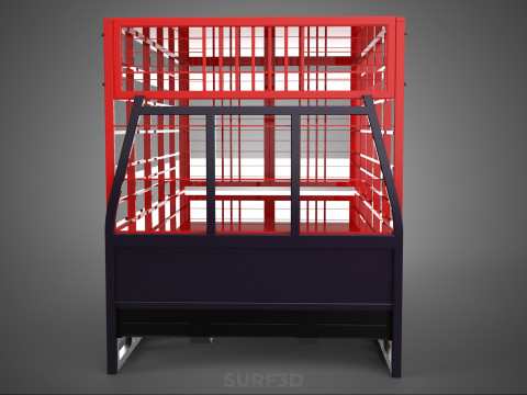 POULTRY CHICKENS CARRIER RACK FENCE CAGE CARGO TRUCK PICKUP CAR 3D Model