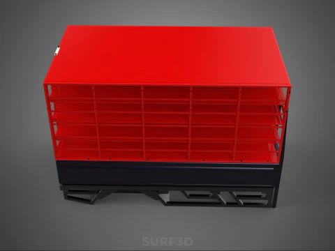 СТОЙКА ДЛЯ ПЕРЕВОЗКИ ДЛЯ ПТИЦЫ И ЦЫПЛ ЗАБОР КЛЕТКА ГРУЗОВОЙ АВТОМОБИЛЬ-ПИКАП 3D Модель