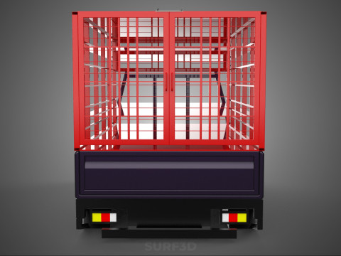 POULTRY CHICKENS CARRIER RACK FENCE CAGE CARGO TRUCK PICKUP CAR 3D Model