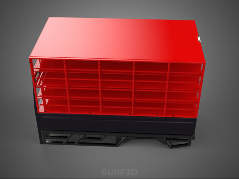 POULTRY CHICKENS CARRIER RACK FENCE CAGE CARGO TRUCK PICKUP CAR 3D Model