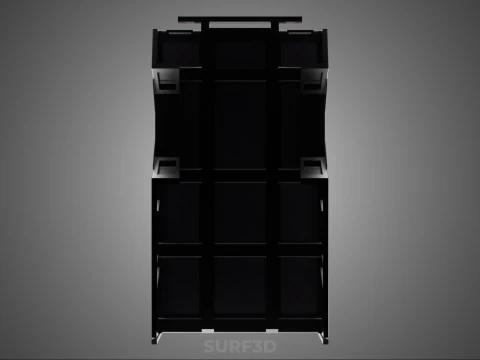 СТОЙКА ДЛЯ ПЕРЕВОЗКИ ДЛЯ ПТИЦЫ И ЦЫПЛ ЗАБОР КЛЕТКА ГРУЗОВОЙ АВТОМОБИЛЬ-ПИКАП 3D Модель