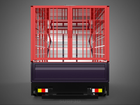 POULTRY CHICKENS CARRIER RACK FENCE CAGE CARGO TRUCK PICKUP CAR 3D Model
