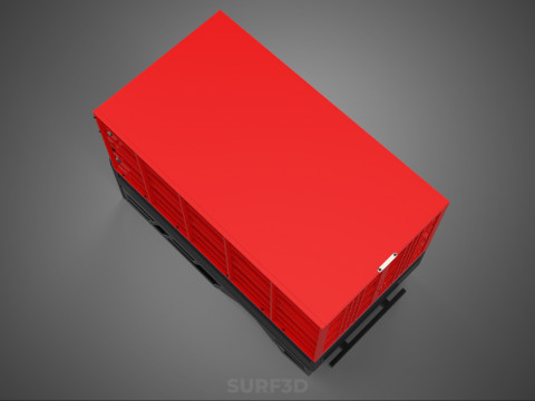 POULTRY CHICKENS CARRIER RACK FENCE CAGE CARGO TRUCK PICKUP CAR 3D Model