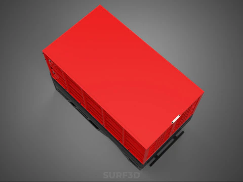 СТОЙКА ДЛЯ ПЕРЕВОЗКИ ДЛЯ ПТИЦЫ И ЦЫПЛ ЗАБОР КЛЕТКА ГРУЗОВОЙ АВТОМОБИЛЬ-ПИКАП 3D Модель