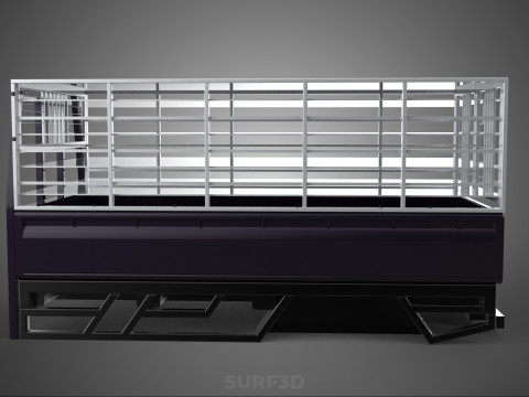 FARM CATTLE BAKKIE UTE PICKUP CAGE FOWL POULTRY BIRD TRUCK CARGO 3D Model