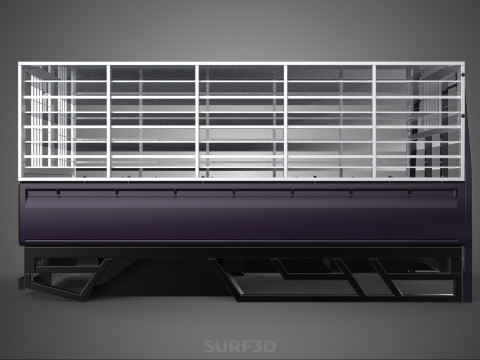 FARM CATTLE BAKKIE UTE PICKUP CAGE FOWL POULTRY BIRD TRUCK CARGO 3D Model