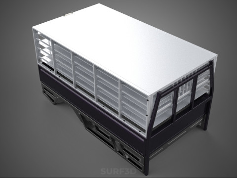 FARM CATTLE BAKKIE UTE PICKUP CAGE FOWL POULTRY BIRD TRUCK CARGO 3D Model