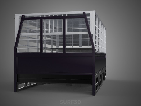 FARM CATTLE BAKKIE UTE PICKUP CAGE FOWL POULTRY BIRD TRUCK CARGO 3D Model