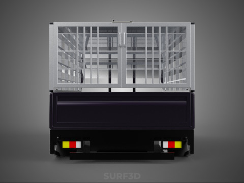 FARM CATTLE BAKKIE UTE PICKUP CAGE FOWL POULTRY BIRD TRUCK CARGO 3D Model