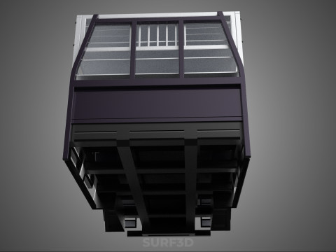 FARM CATTLE BAKKIE UTE PICKUP CAGE FOWL POULTRY BIRD TRUCK CARGO 3D Model